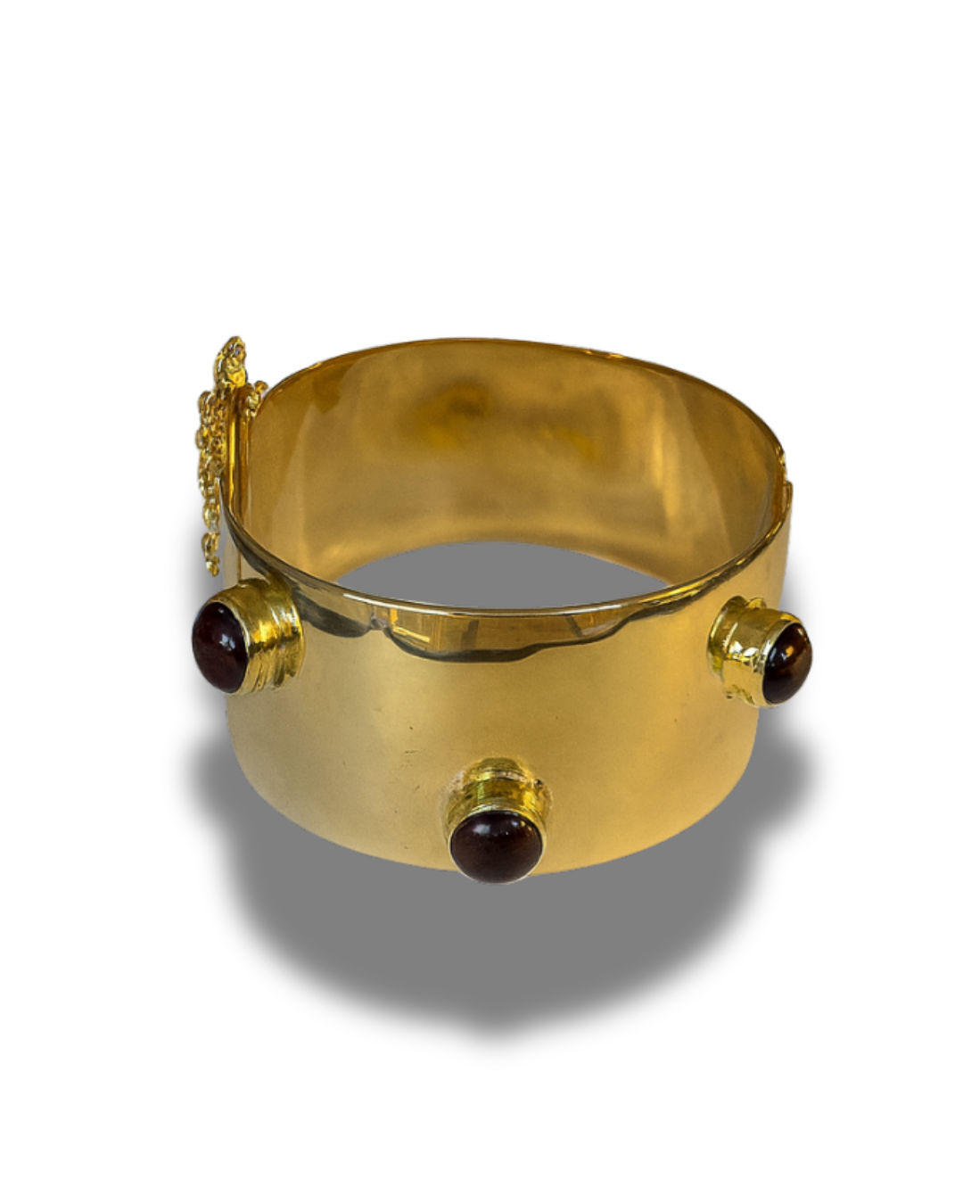 Gold-plated Bracelet with Glassbeads