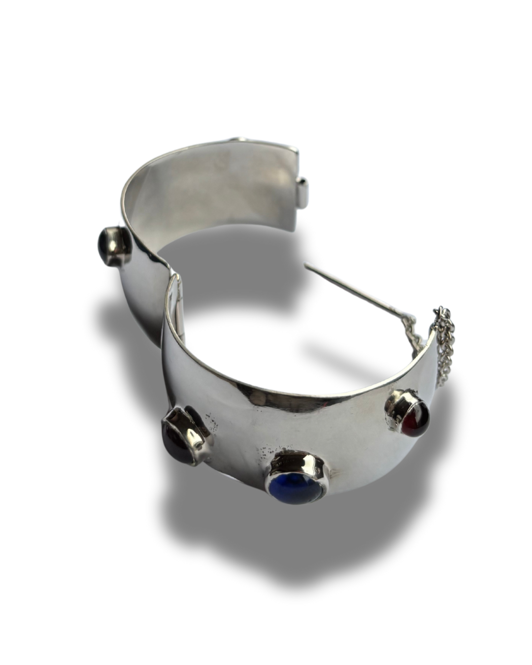 Silver-plated Bracelet with Glassbeads